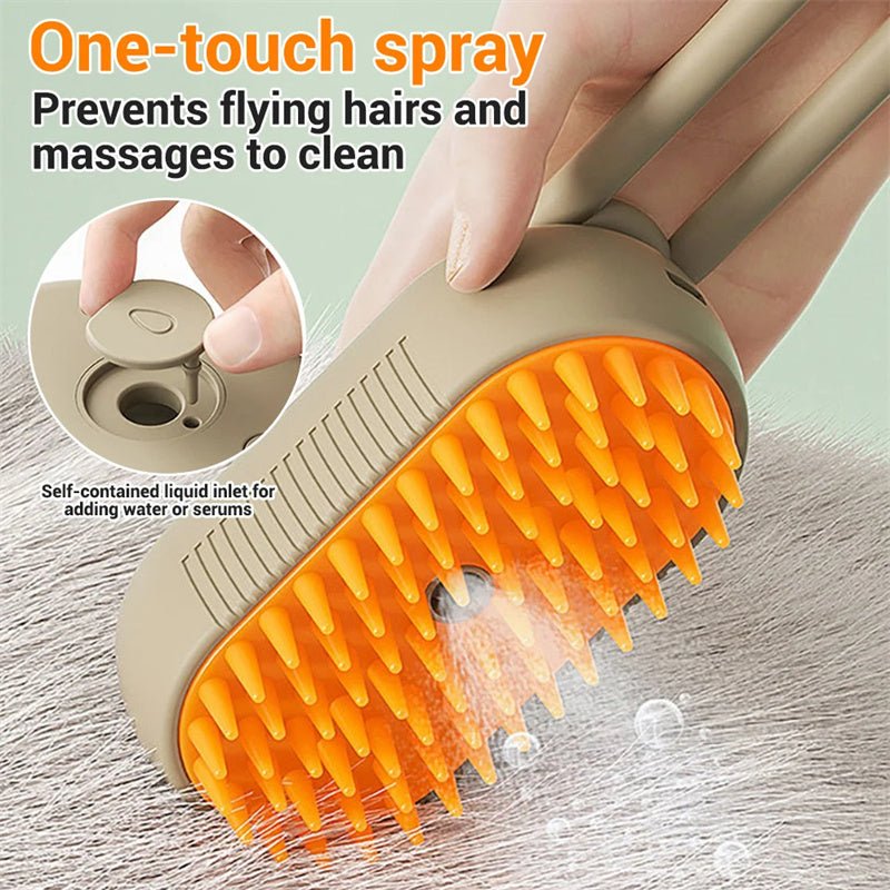 Steam Pet Brush – Καθαρισμός με ατμό, μασάζ και απομάκρυνση τριχώματος