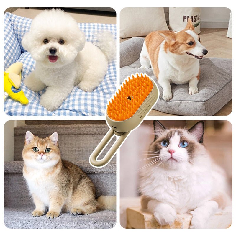 Steam Pet Brush – Καθαρισμός με ατμό, μασάζ και απομάκρυνση τριχώματος